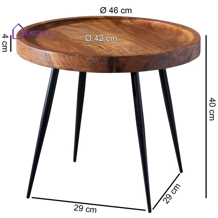 Pallavi Solid Wood End Table