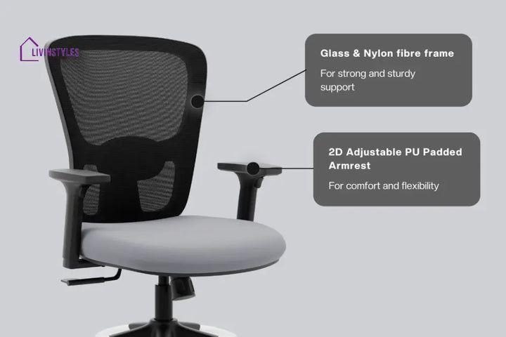 Parikshit Jupiter Superb Mid Back Mesh Office Chair Efficient Chairs