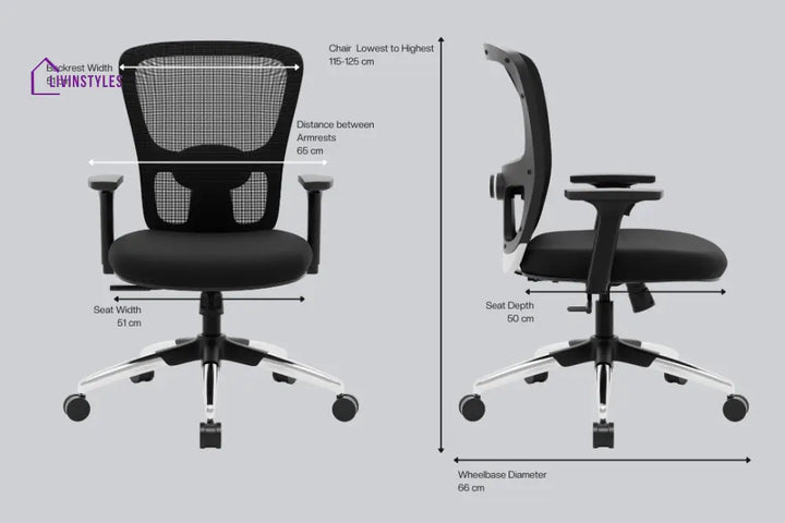 Parikshit Jupiter Superb Mid Back Mesh Office Chair Efficient Chairs