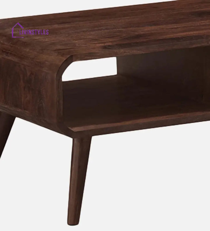 Peep Sheesham Wood Coffee Table In Provincial Teak Finish