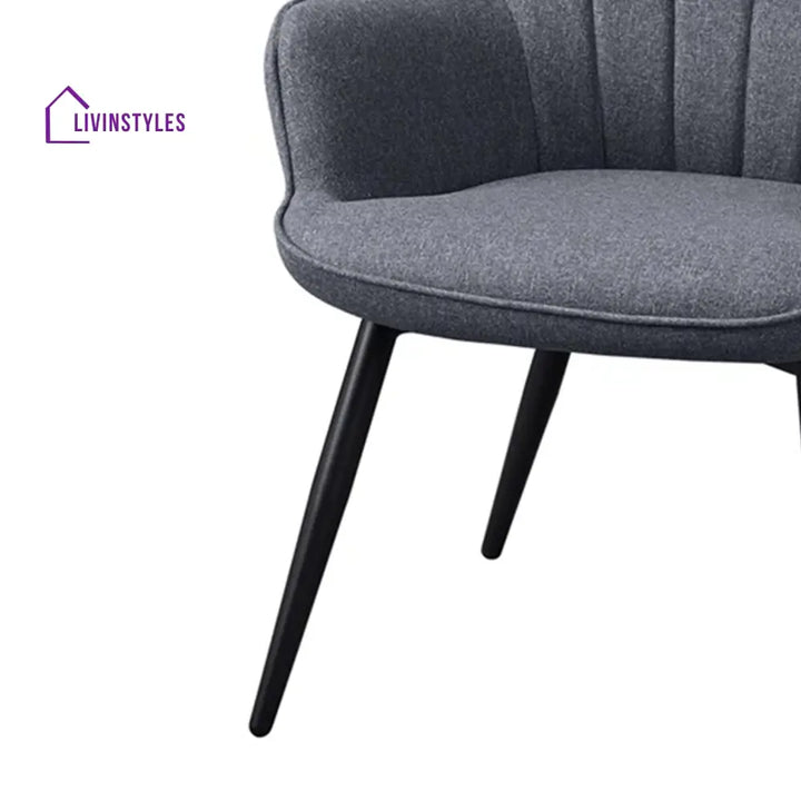 Platinum Velvet Chair Grey Furniture