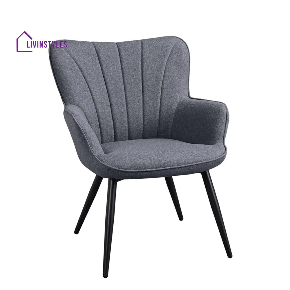 Platinum Velvet Chair Grey Furniture