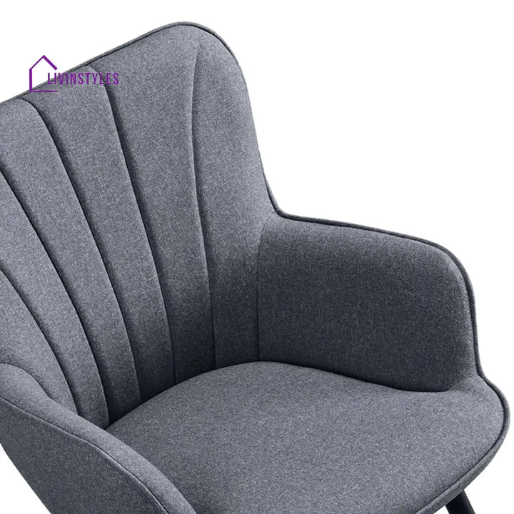 Platinum Velvet Chair Grey Furniture