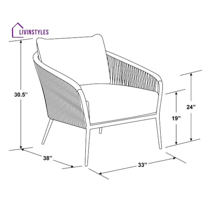 Polis Outdoor Club Chair