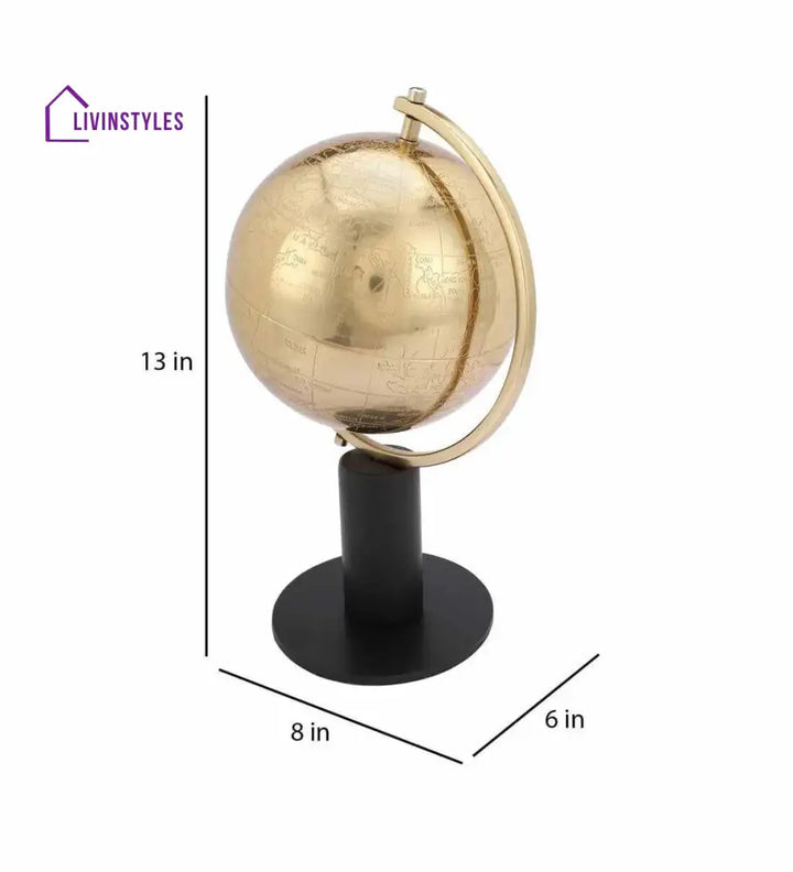 Pompous Globe Gold Iron Table Accent