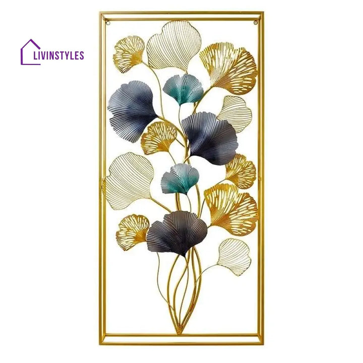 Poonam Floral Frame Metal Wall Art