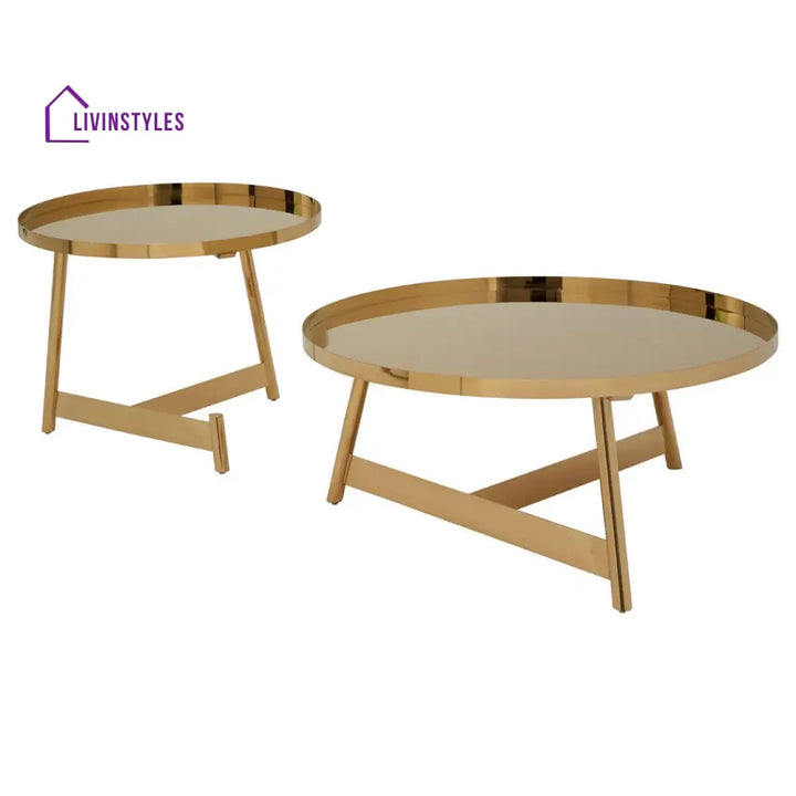 Pragya Set Of 2 Round Coffee Tables Living