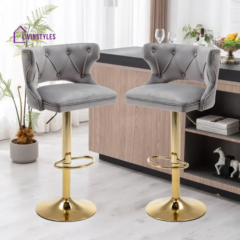 Prashant Grey Verona Bar Stool