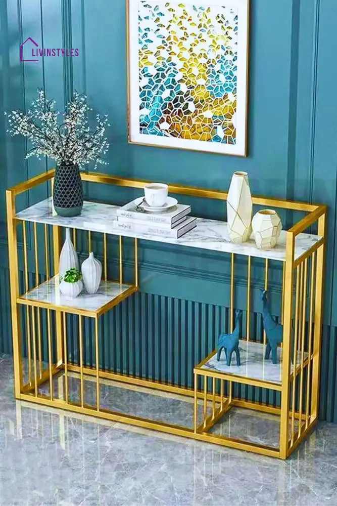 Preksha Metal Console Table