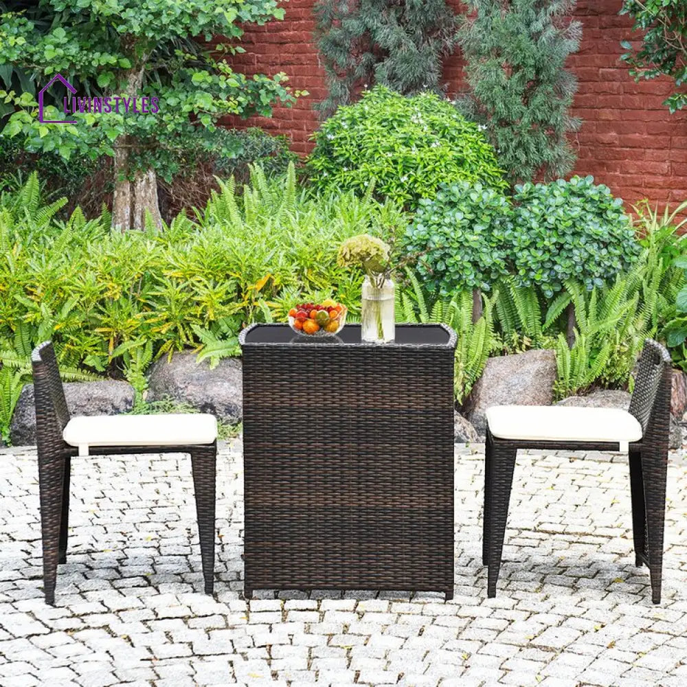 Presha 2 Seater Rectangular Outdoor Dining Set With Cushions