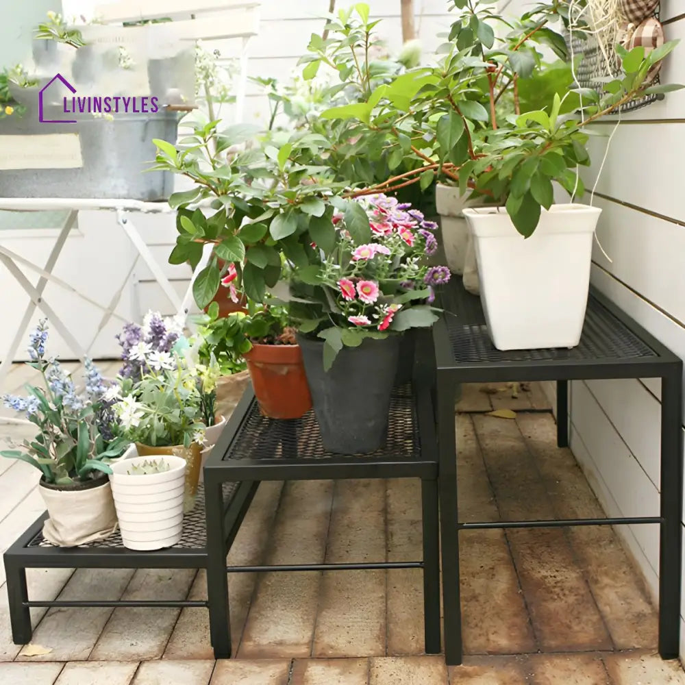 Prisha Metal Plant Stand for Balcony