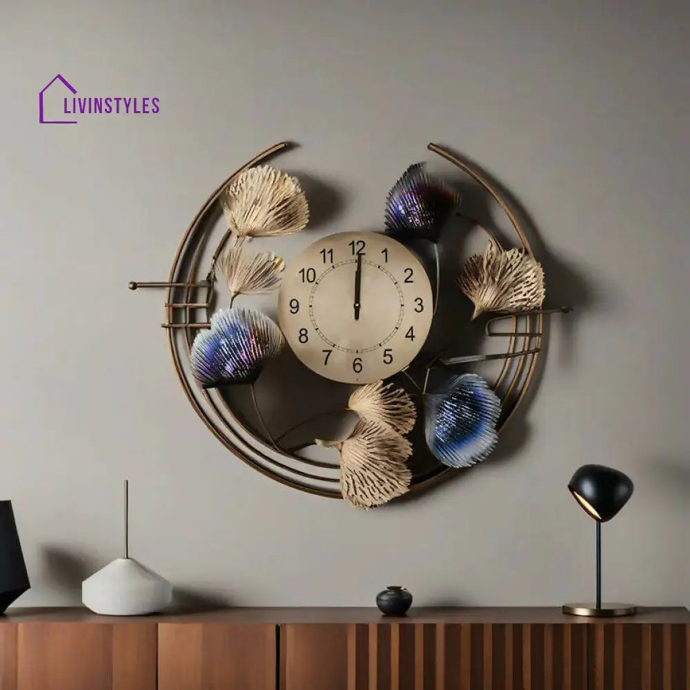 Pritam Half Metal Wall Clock