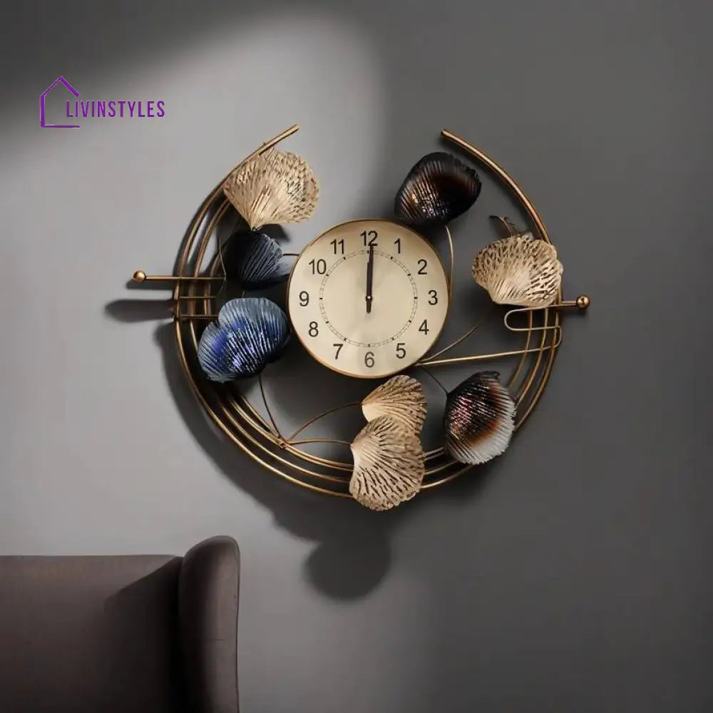 Pritam Half Metal Wall Clock
