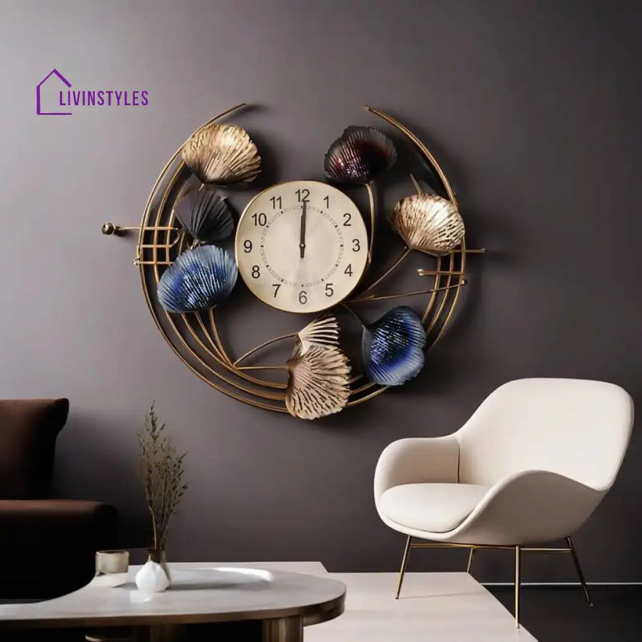 Pritam Half Metal Wall Clock