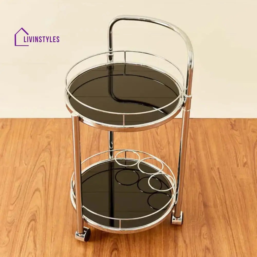 Priya Round Serving Trolley