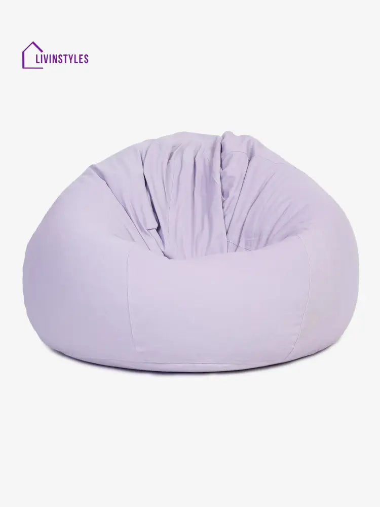 Purple Cotton Xxl Bean Bag Cover