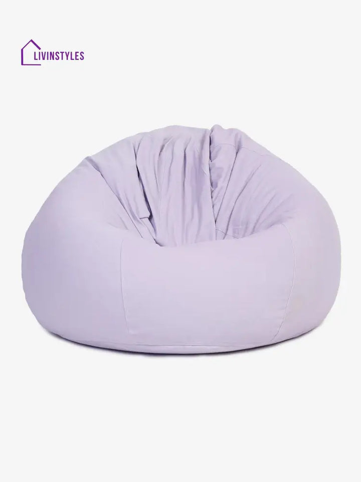 Purple Cotton Xxl Bean Bag Cover