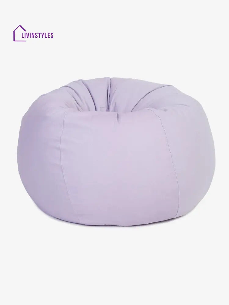 Purple Cotton Xxl Bean Bag Cover