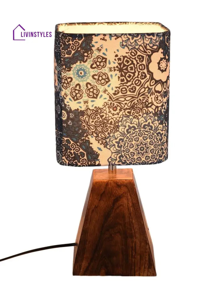 Pyramid Batik Print Lamp