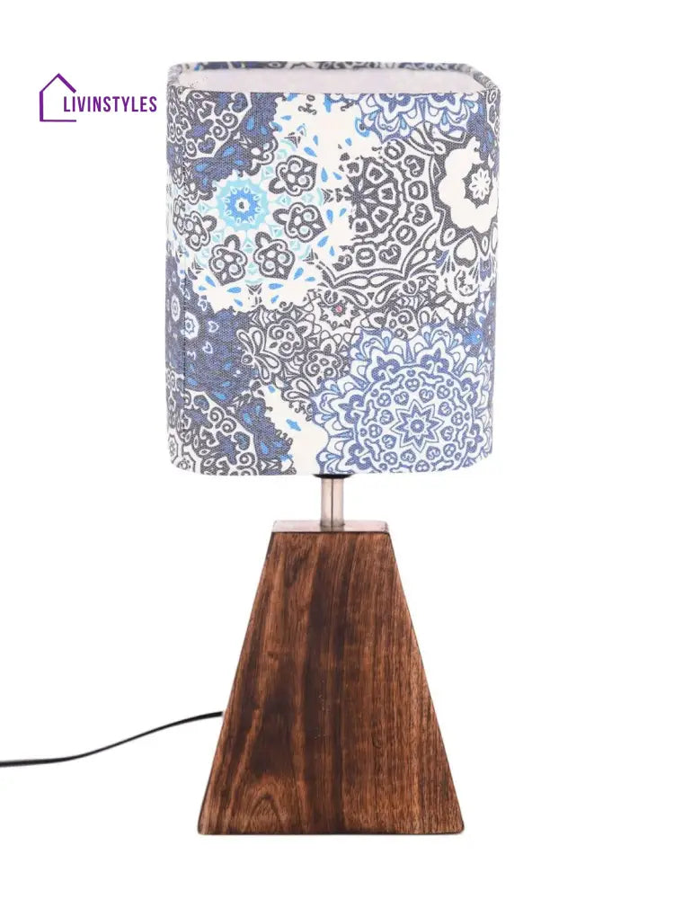 Pyramid Batik Print Lamp