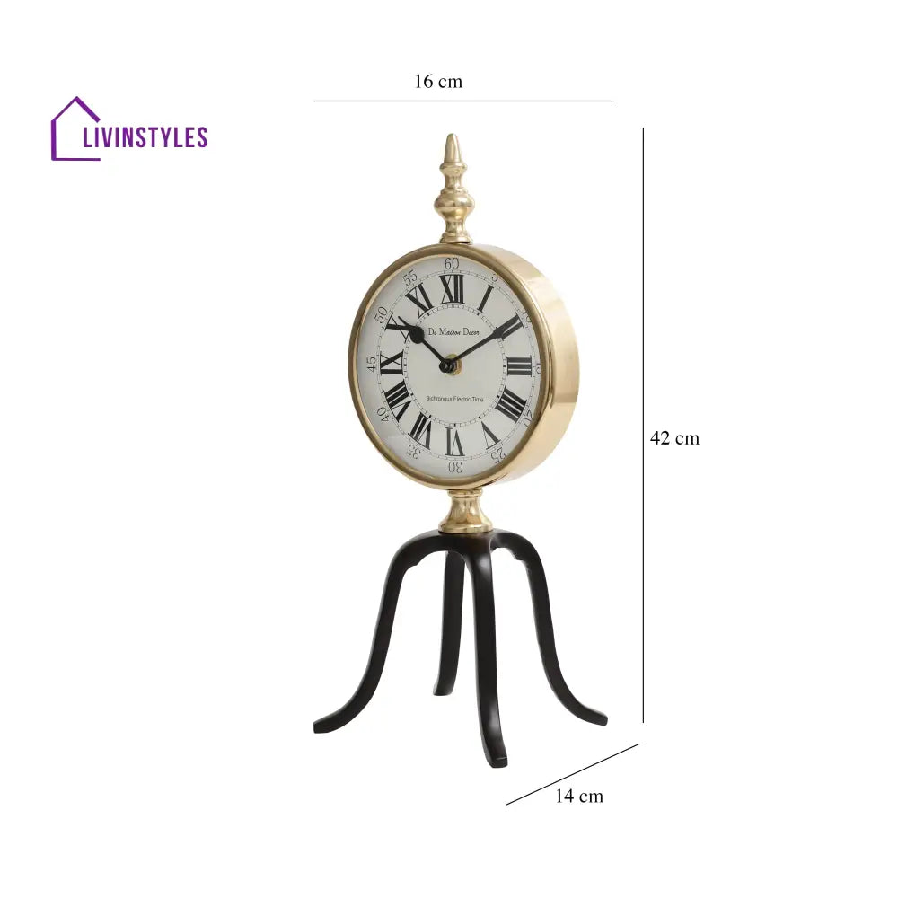 Quad Stand Clock In Black Table Clock