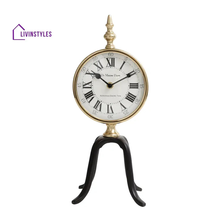 Quad Stand Clock In Black Table Clock