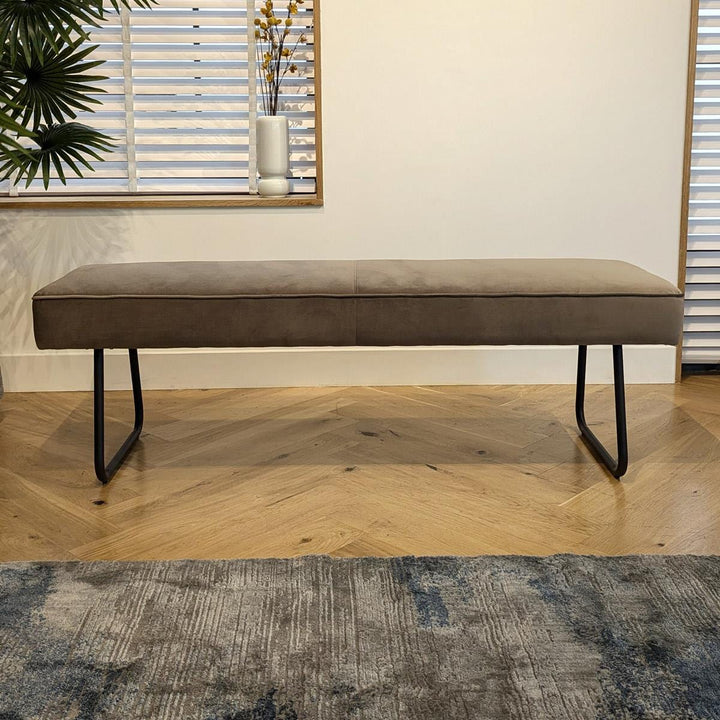 Darina 3 Seater Backless Dining Bench Mink 150cm