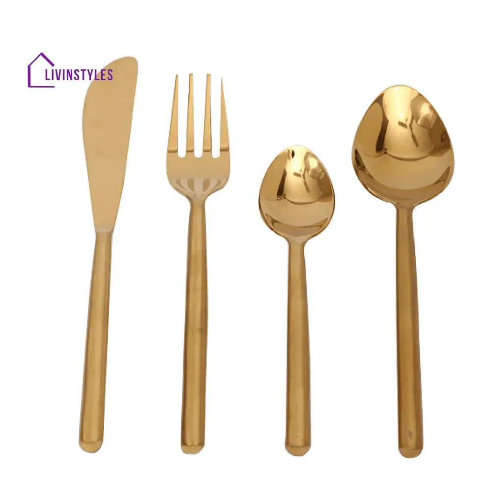 Radiant Reflections Gold Cutlery Set