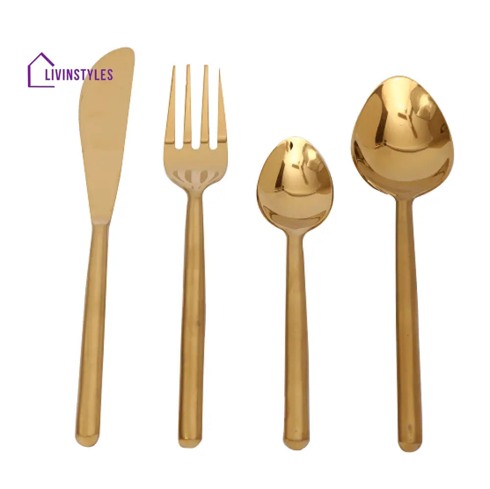 Radiant Reflections Gold Cutlery Set