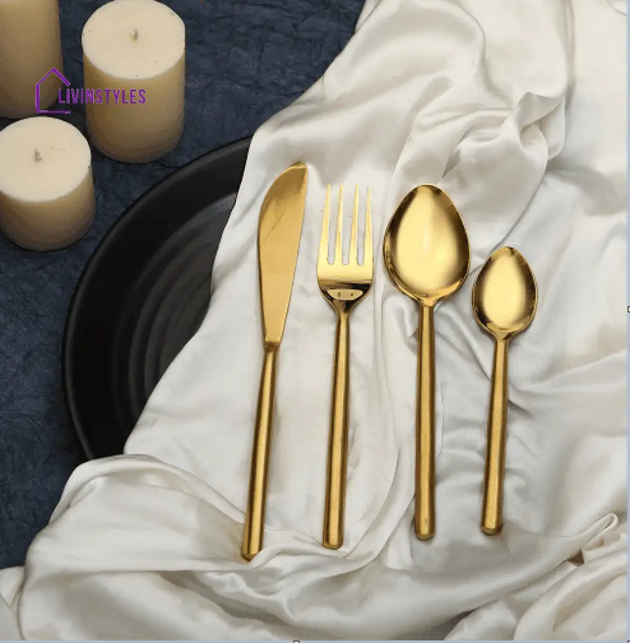 Radiant Reflections Gold Cutlery Set