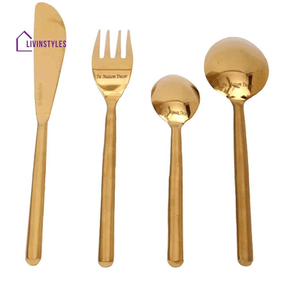 Radiant Reflections Gold Cutlery Set