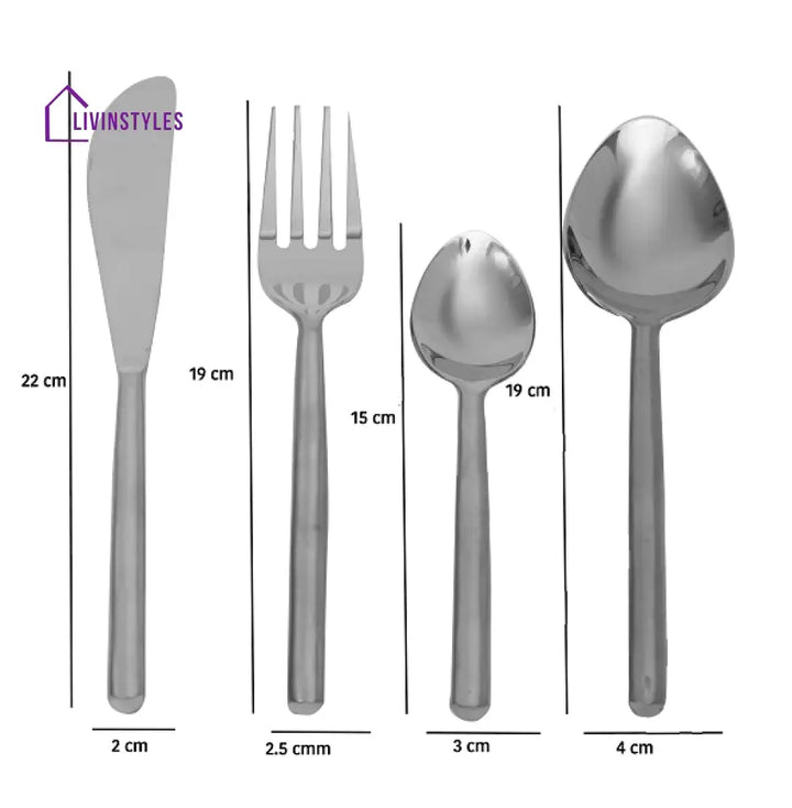 Radiant Reflections Silver Cutlery Set