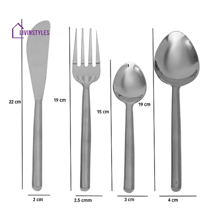 Radiant Reflections Silver Cutlery Set Of 16