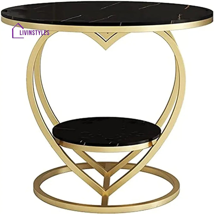 Raghavendra Round Marble Side Table For Living Room