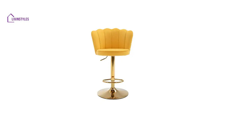 Rahul Yellow Color Avidan Bar Stool