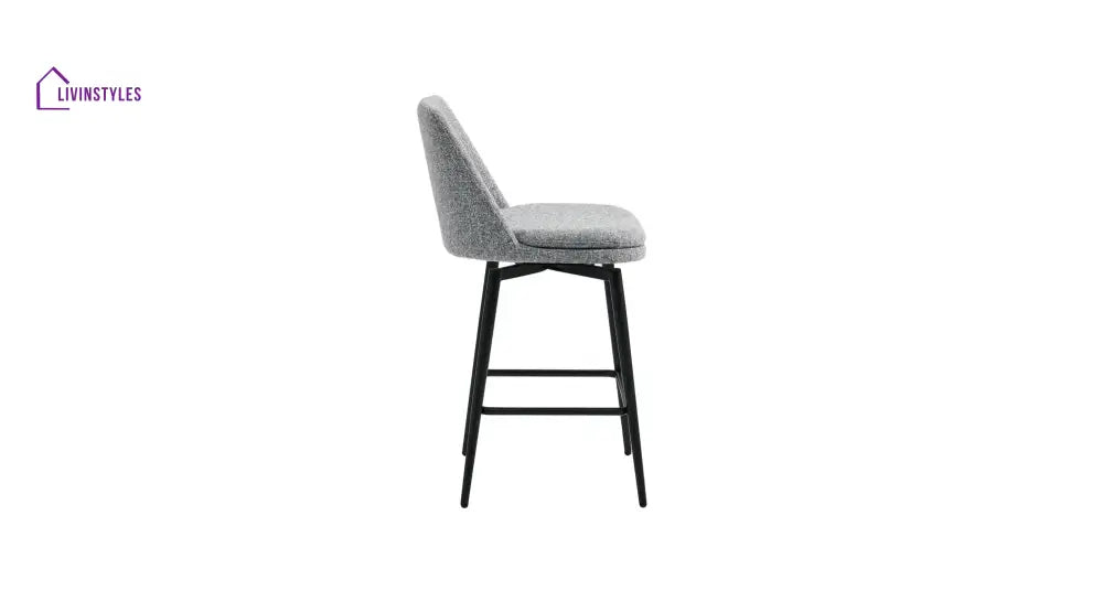 Ranveer Grey Color Mccain Bar Stool