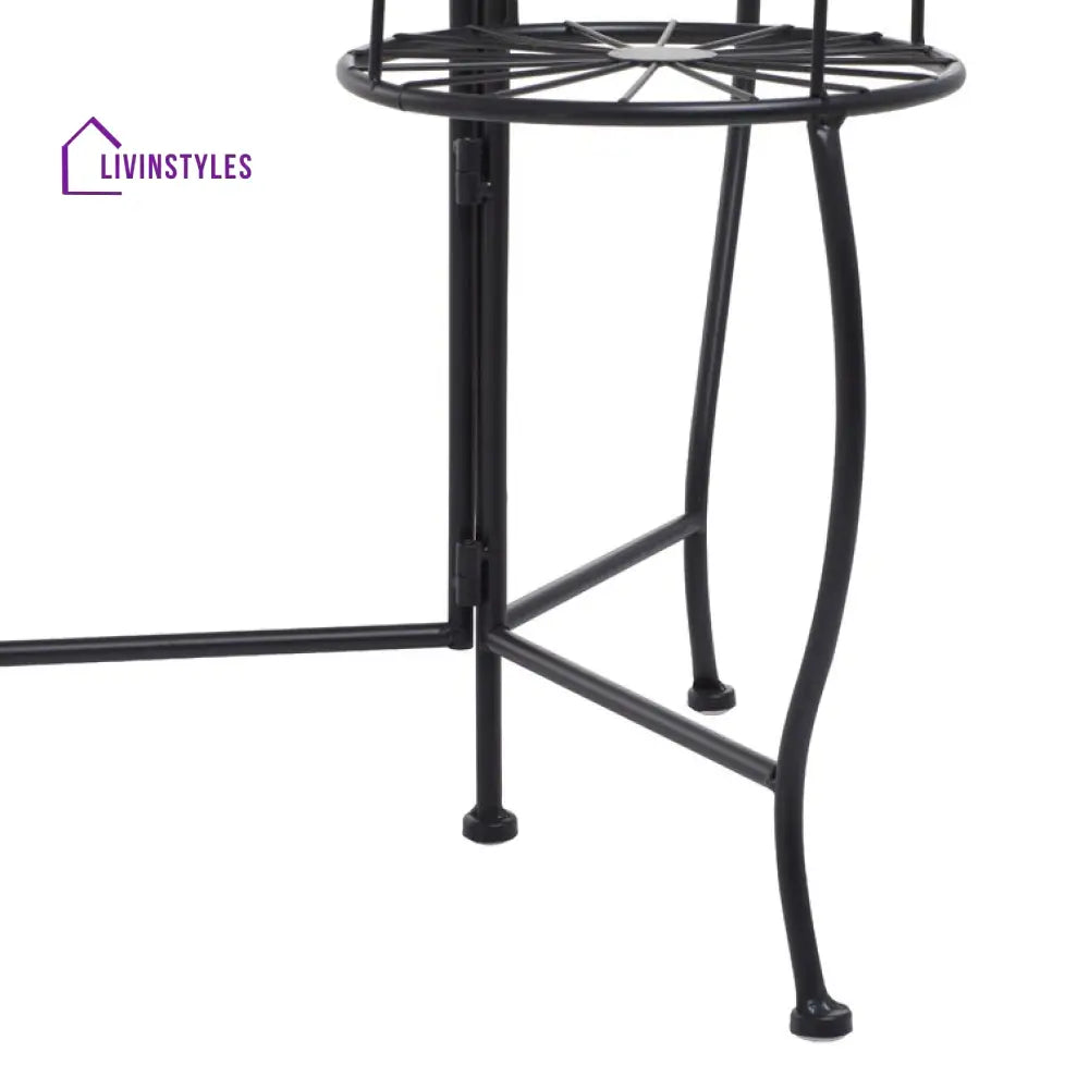 Rashi Metal Black Plant Stand For Balcony