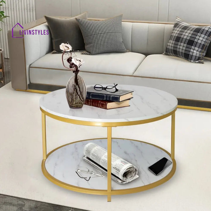 Rashmi Iron Wood Coffee Table For Living Room