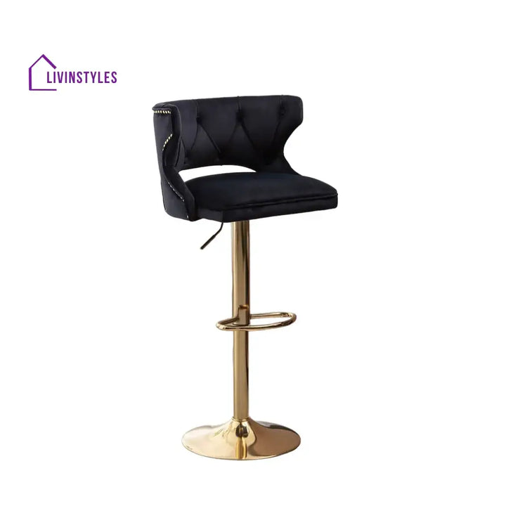 Ravi Black Verona Bar Stool