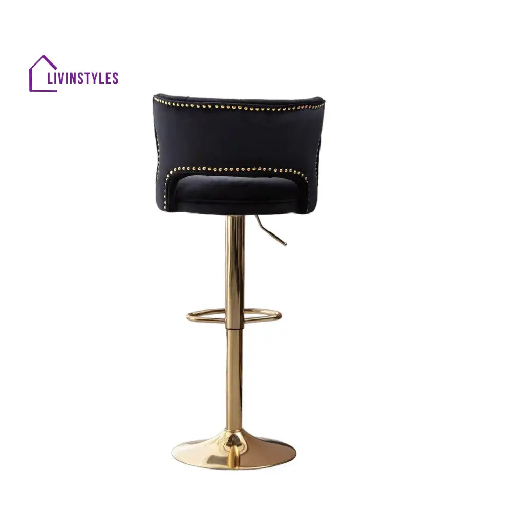 Ravi Black Verona Bar Stool