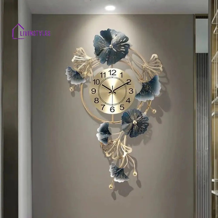 Ravindra Multicolor Metal Wall Art Clock