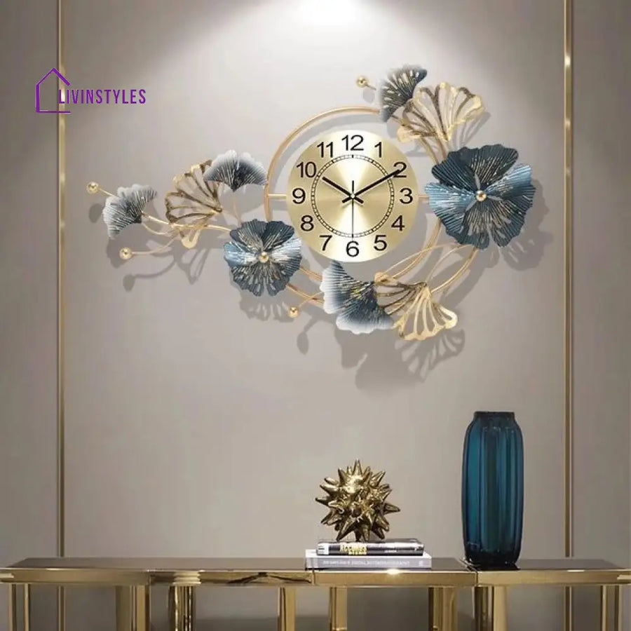 Ravindra Multicolor Metal Wall Art Clock