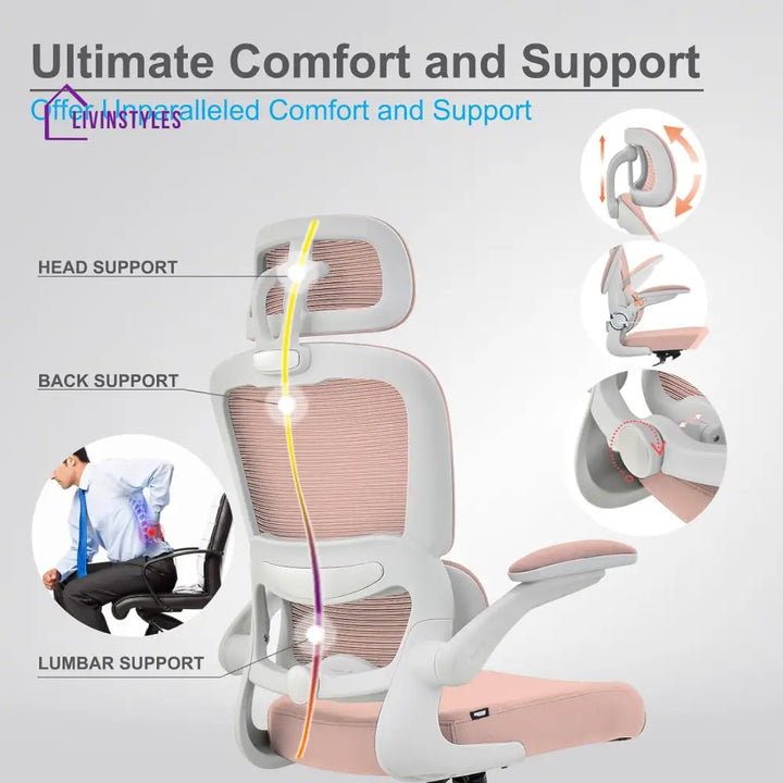 Renu Ergonomic Office Chair For Work From Home High Back Computer With Adjustable Seat