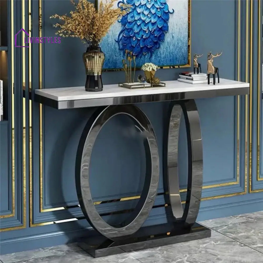 Rimma Luxury Console Table With Stylish Black Frame