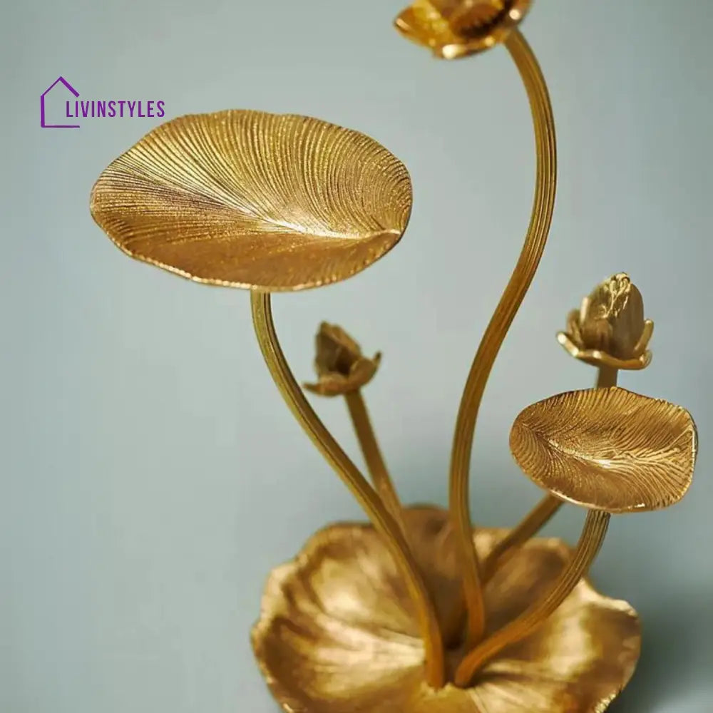 Rina Flower Bud Brass Jewelry Stand