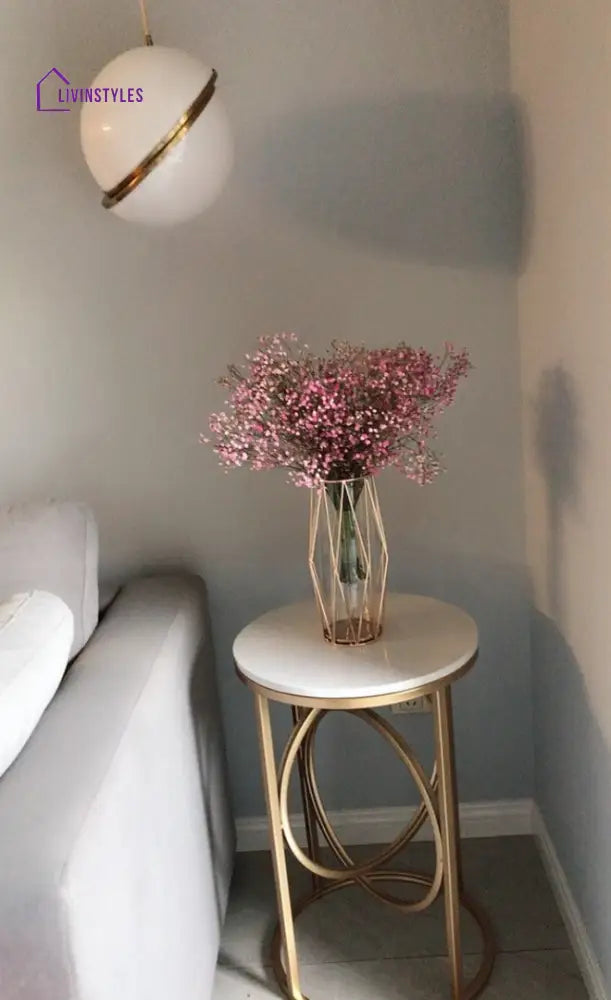 Ring Round End Table With Marble Top Tables