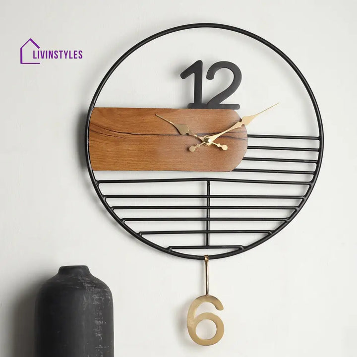 Ringmaster Wall Clock In Black