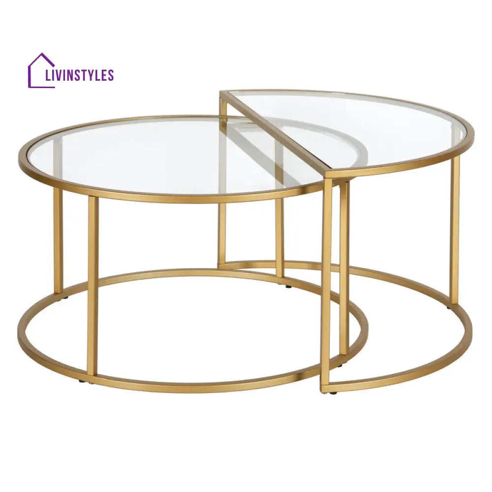 Ripple Metal Coffee Table For Living Room