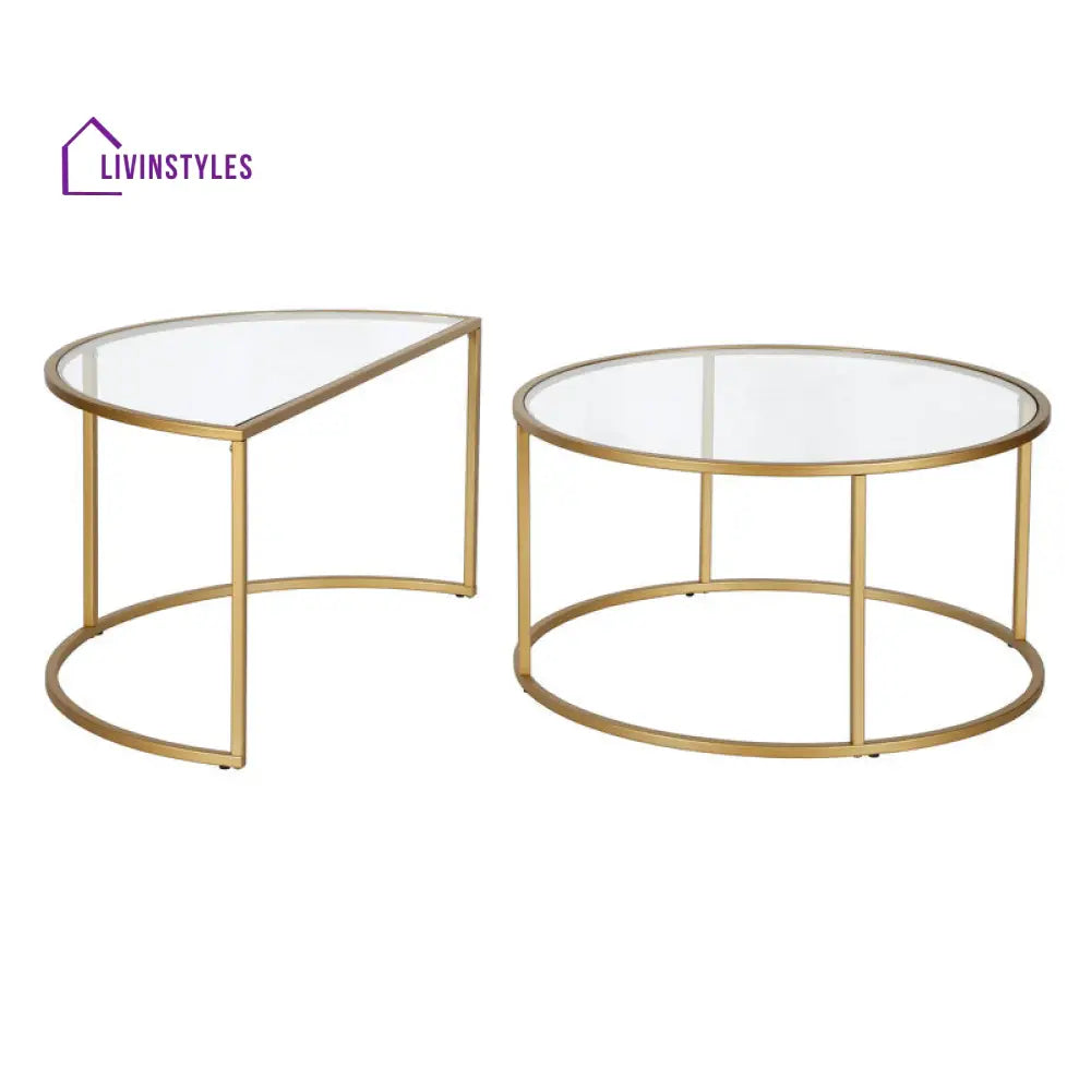 Ripple Metal Coffee Table For Living Room