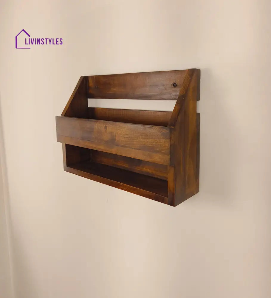 Riverdale Wooden Wall Shelf Organiser